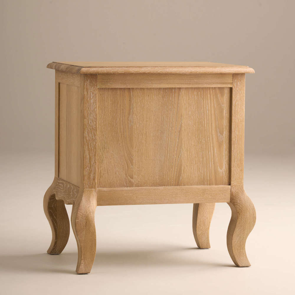 Sienna Beau 2 Drawer Bedside, Weathered Oak